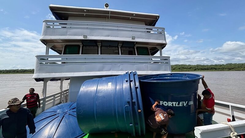 Prefeitura de Alvarães realiza entrega de unidades do SALTA-Z em comunidade ribeirinhas do município