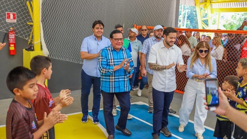 Prefeitura de Coari inaugura Ginásio Poliesportivo da comunidade do Saubinha
