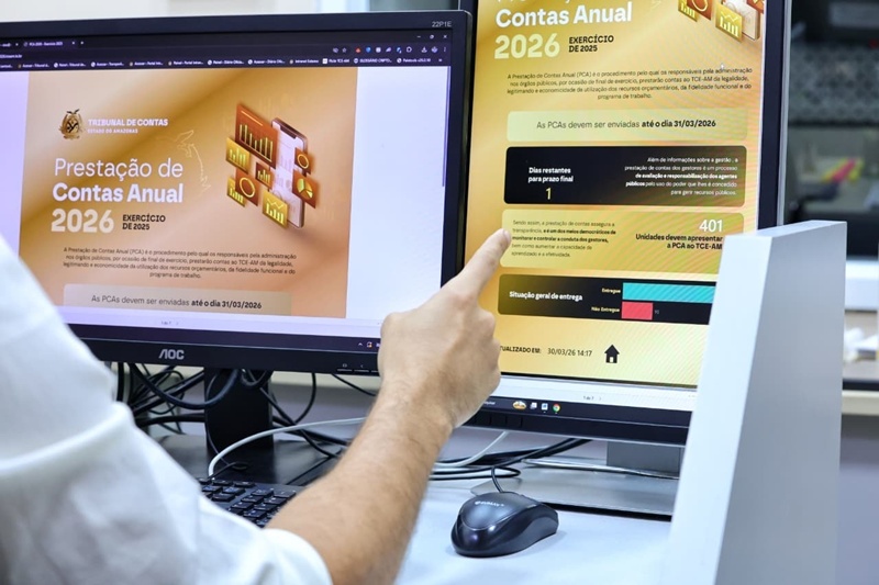 TCE-AM reforça alerta: 17 órgãos ainda não iniciaram envio das PCAs a um dia do fim prazo