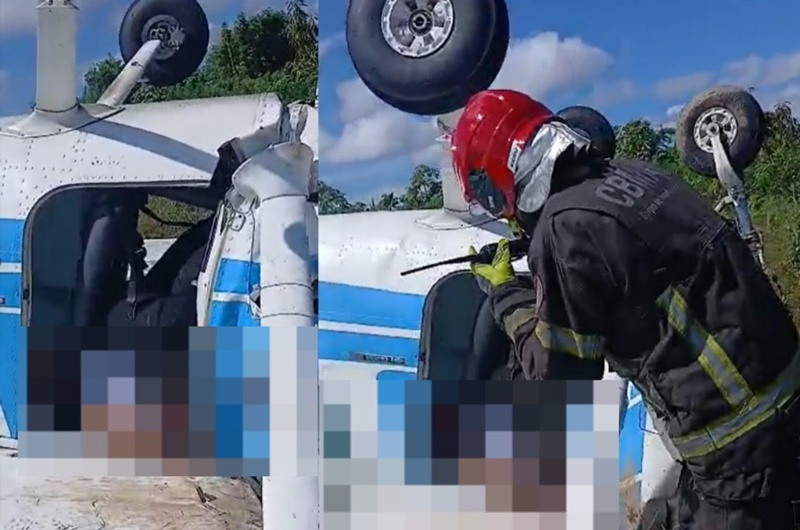 Vídeo forte: avião cai perto do Aeroclube e autoridades confirmam m0rte