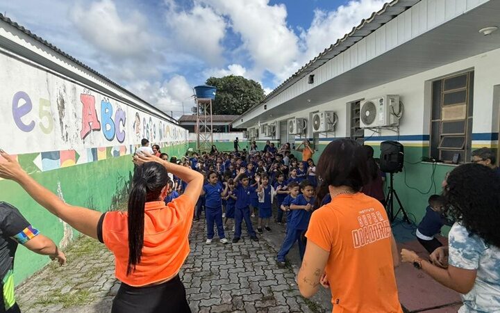 Prefeitura promove ‘Dia D do Desafio Saudável’ no Cmei Padre Cláudio Dalbon e incentiva bons hábitos alimentares e exercícios físicos