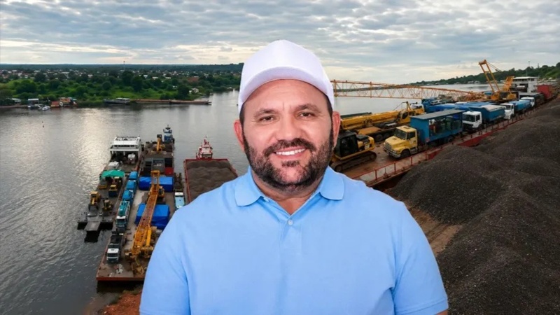 Prefeito Nicson Marreira celebra chegada de maquinários da Ponte do Abial em Tefé: “Momento histórico”