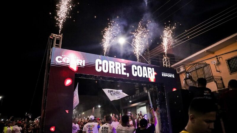 Coari realiza primeira edição do “Corre de Quinta” e reúne multidão em noite de esporte e lazer