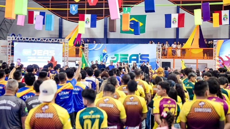 Coari abre seletiva regional do 47º JEAS 2026 e reúne mais de 800 atletas do Médio Solimões