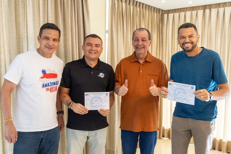 Prefeitos de Beruri e Novo Airão se filiam ao partido de Omar e fortalecem movimento pelo Amazonas forte de novo